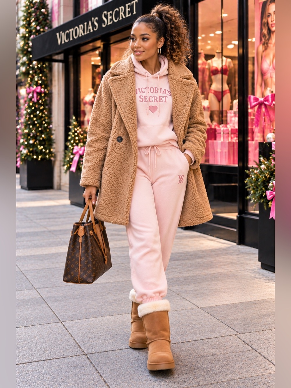 Gianni Bini Cozy Camel Teddy Jacket M